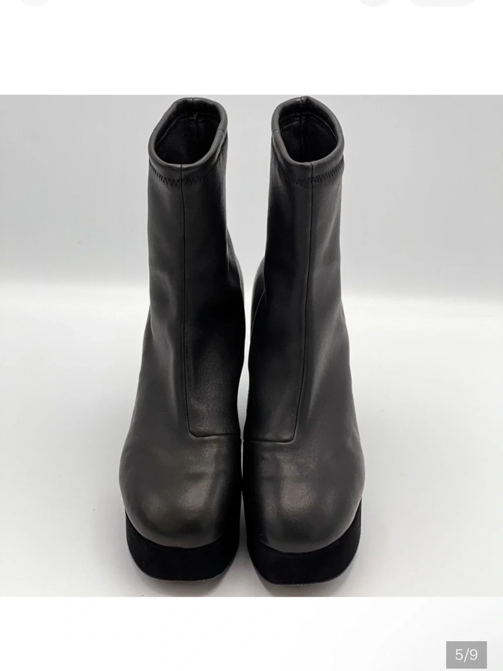 Opening Ceremony Black Platform Sock Boot